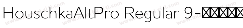 HouschkaAltPro Regular 9字体转换